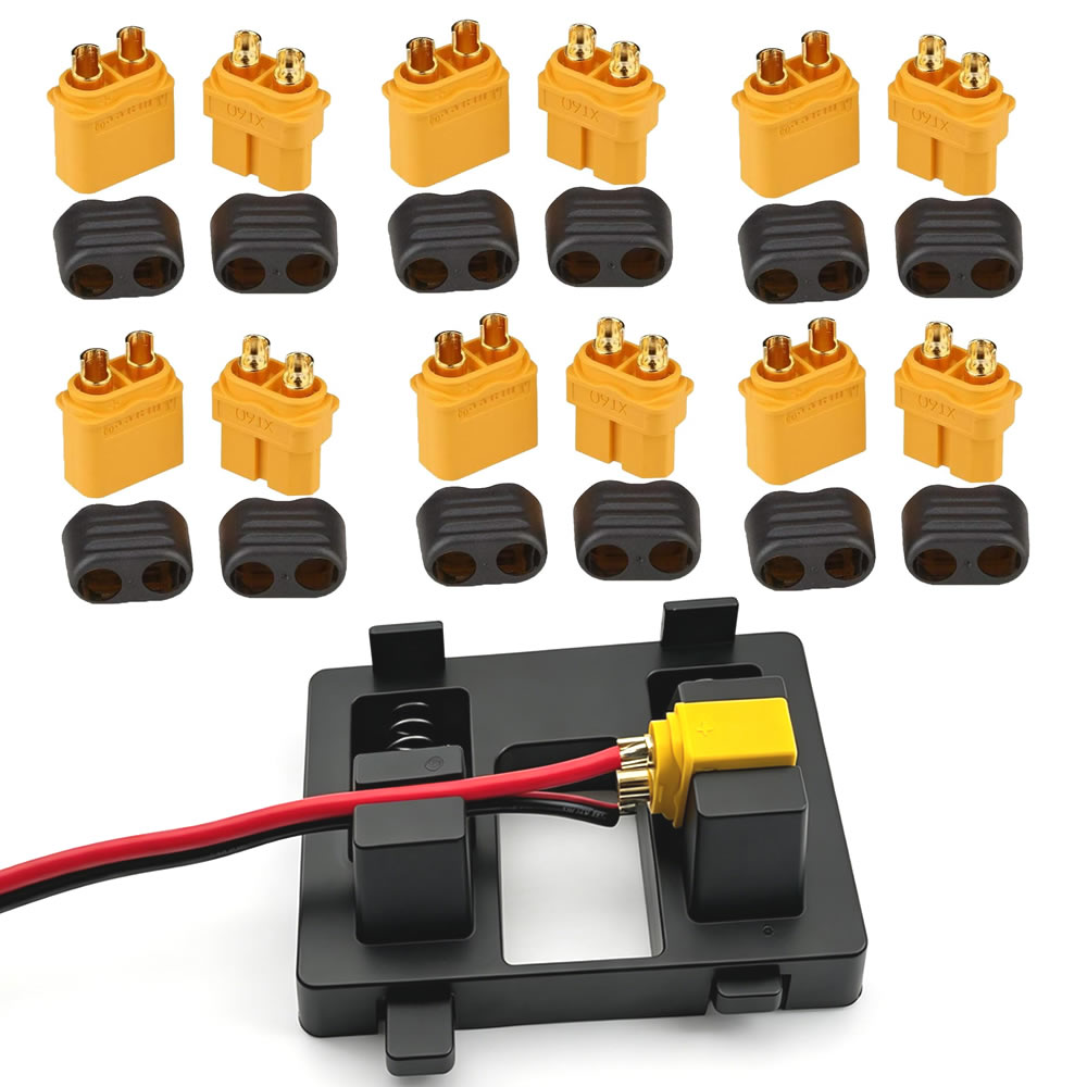 Drone Battery Connector - Konektor XT60 dengan Selubung Pelindung, Steker