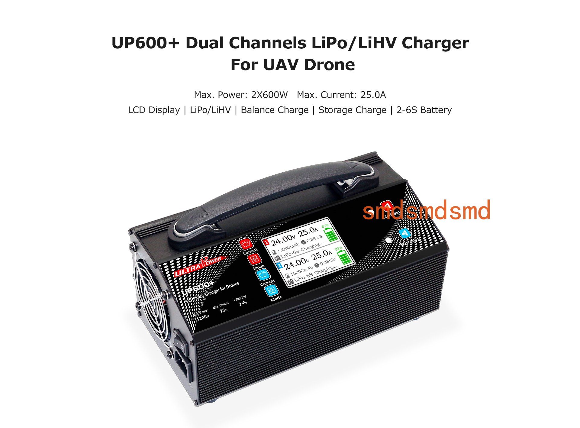 Drone Battery 6S - ULTRAPOWER UP600+ 600Wx2 25A 2-6S Pengisi