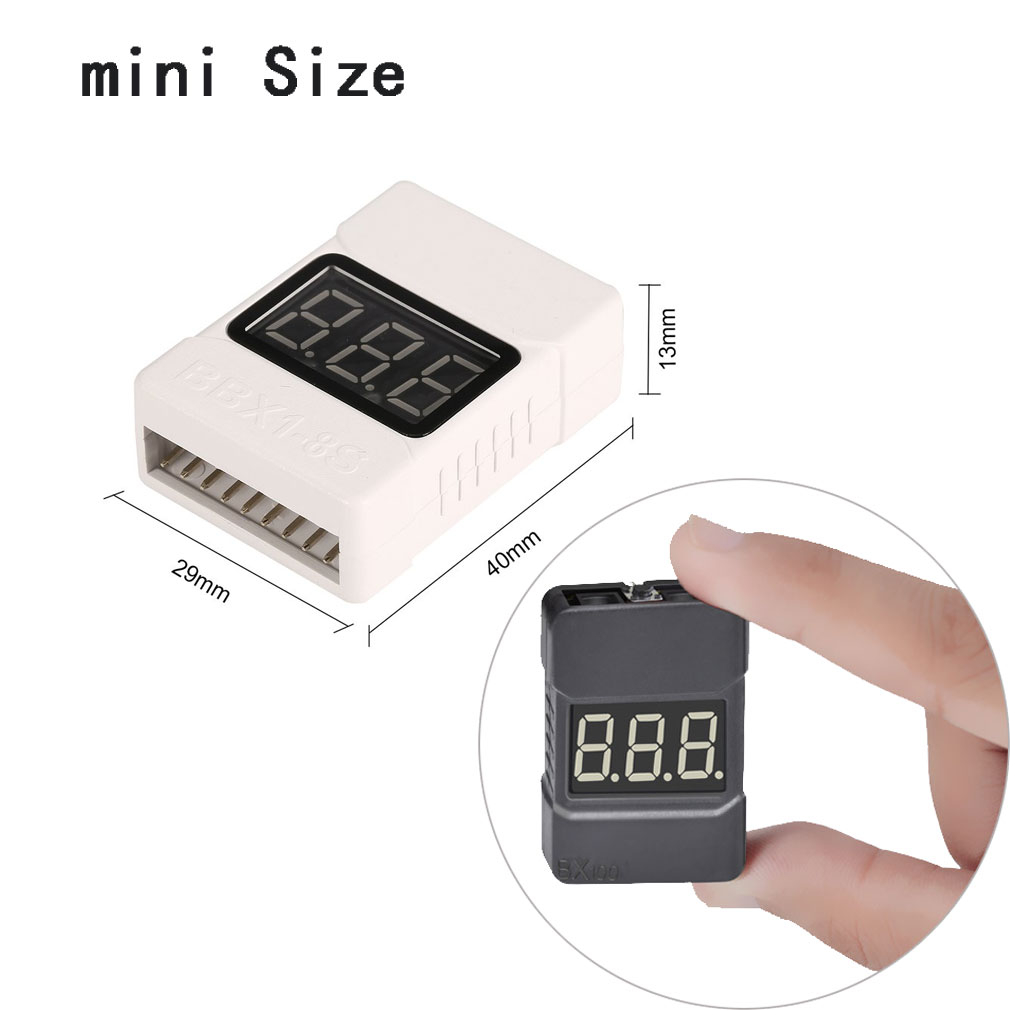 Drone Battery Voltage Checker - Lipo 1-8S penguji voltase baterai Alarm