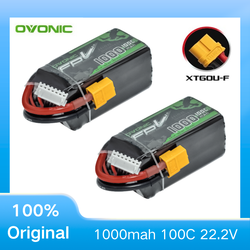 Drone Battery 6S - 2 Buah Baterai LiPo OVONIC 1000MAh