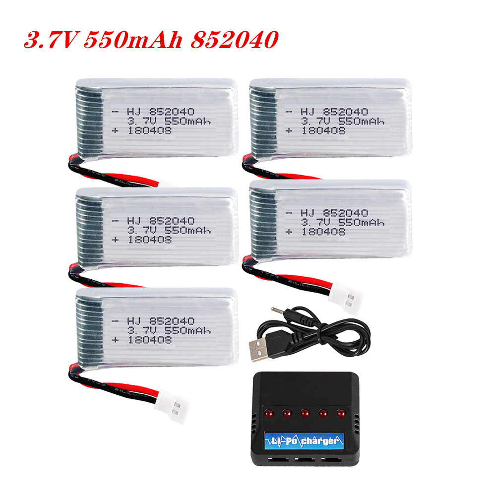 Drone Battery Lipo - 3.7V 550mAh 25C Lipo baterai 852040