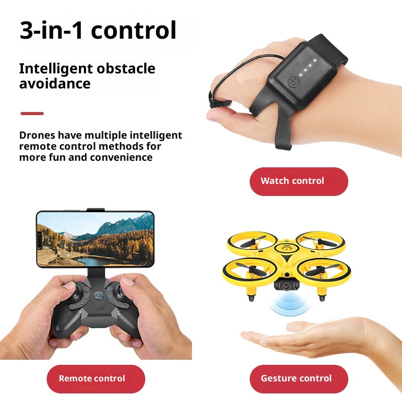 Drone Battery Smart - Mainan Drone Kontrol Gerakan Elektrik dengan