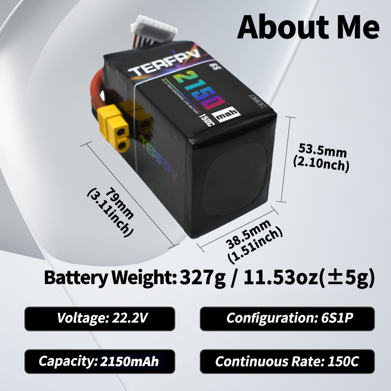Baterai Lipo TERFPV 6S 22.2V 1 - Drone Battery 6S ulasan dan harga