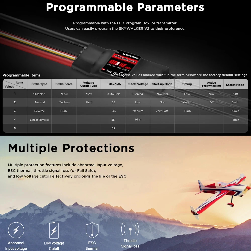 Hobbywing Skywalker V2 Brushle - Drone Battery 4S ulasan dan harga