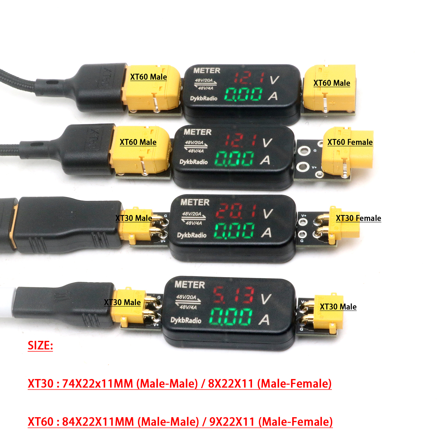 XT30/XT60 20A Pengukur Teganga - Drone Battery Voltage Checker ulasan dan harga