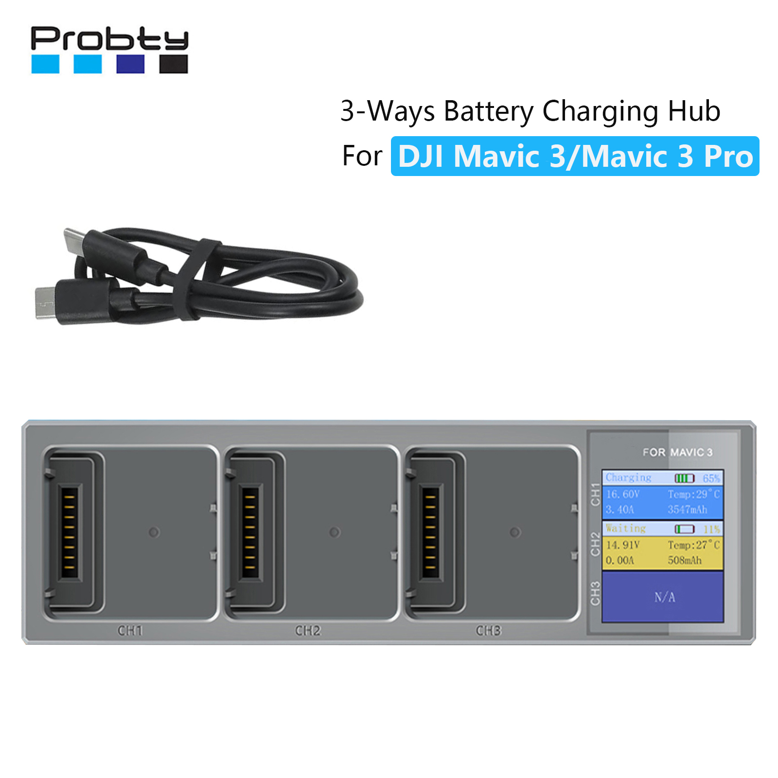 Hub pengisi daya 3 dalam 1 Bar - Drone Battery Balance Charger ulasan dan harga