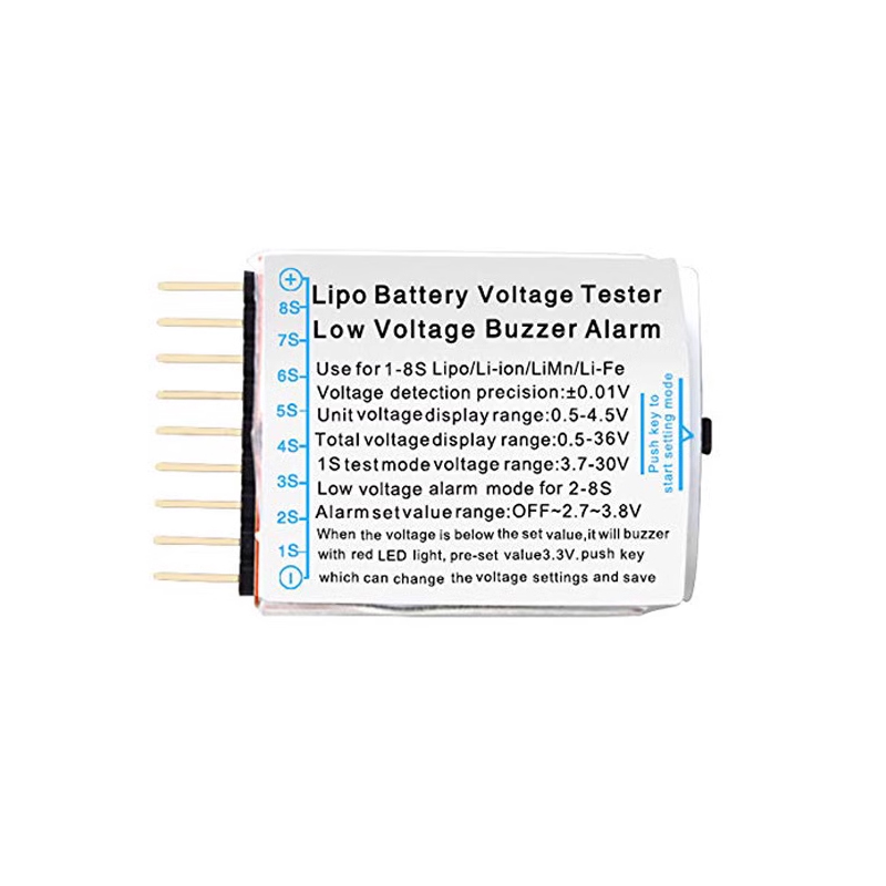 Pengukur tegangan mobil RC, pe - Drone Battery Voltage Checker ulasan dan harga