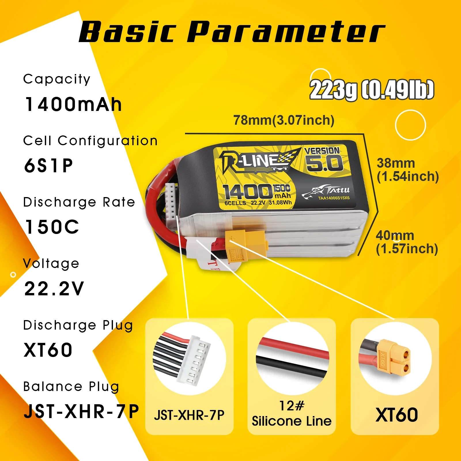Tattu r-line baterai 1200mAh 1 - Drone Battery 6S ulasan dan harga