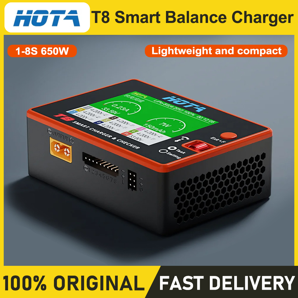 Pengisi Daya Cerdas HOTA T8 un - Drone Battery Smart ulasan dan harga