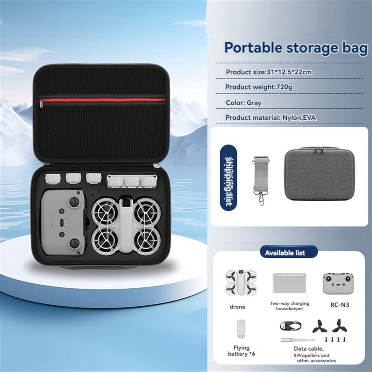 Tas Penyimpanan A43M untuk DJI - Drone Battery Strap ulasan dan harga