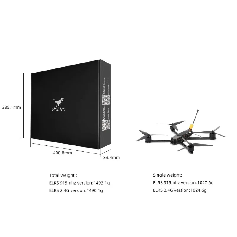 HGLRC MY10 Drone FPV Jarak Jau - Drone Battery 6S ulasan dan harga