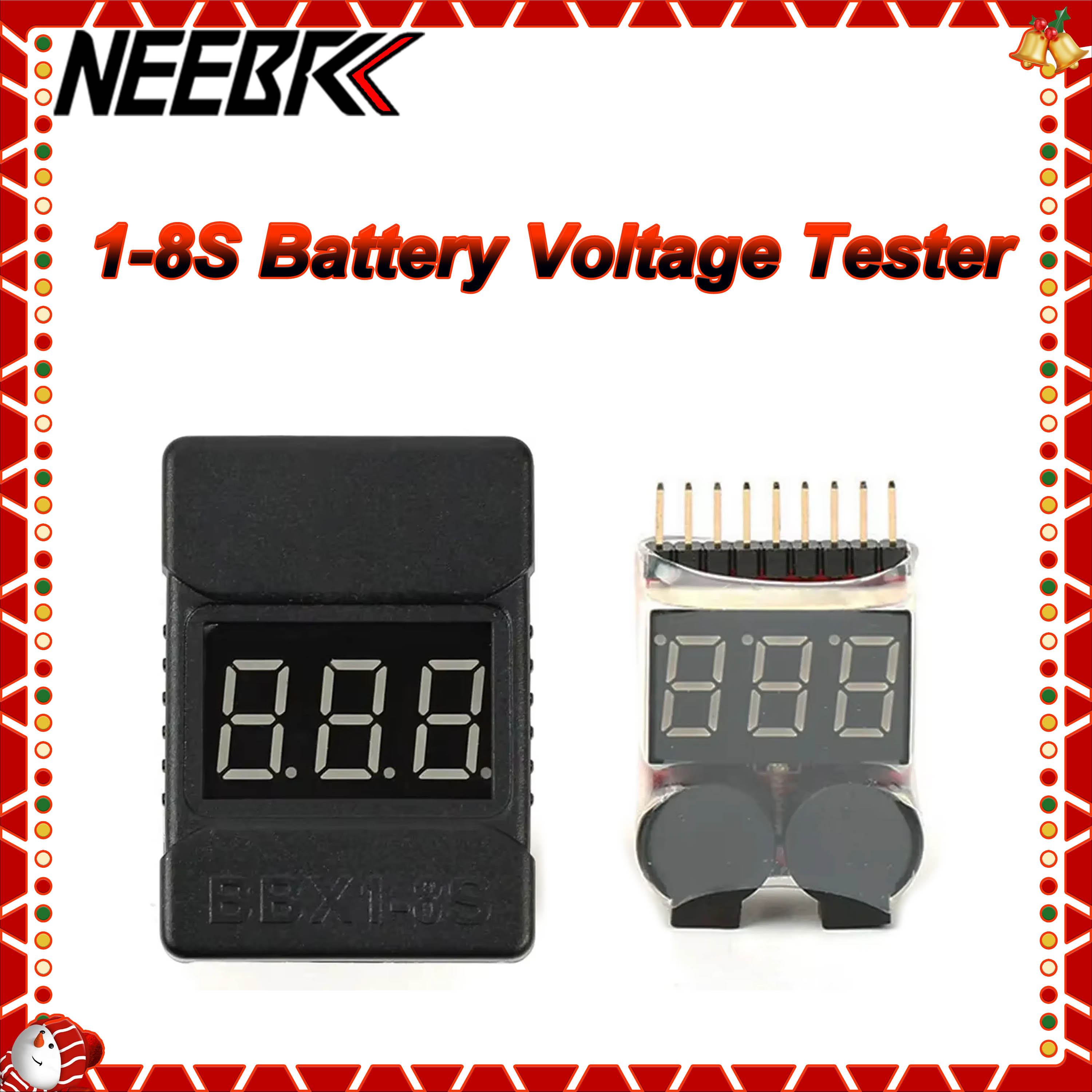 BX100 1-8S Penguji Tegangan Ba - Drone Battery Voltage Checker ulasan dan harga