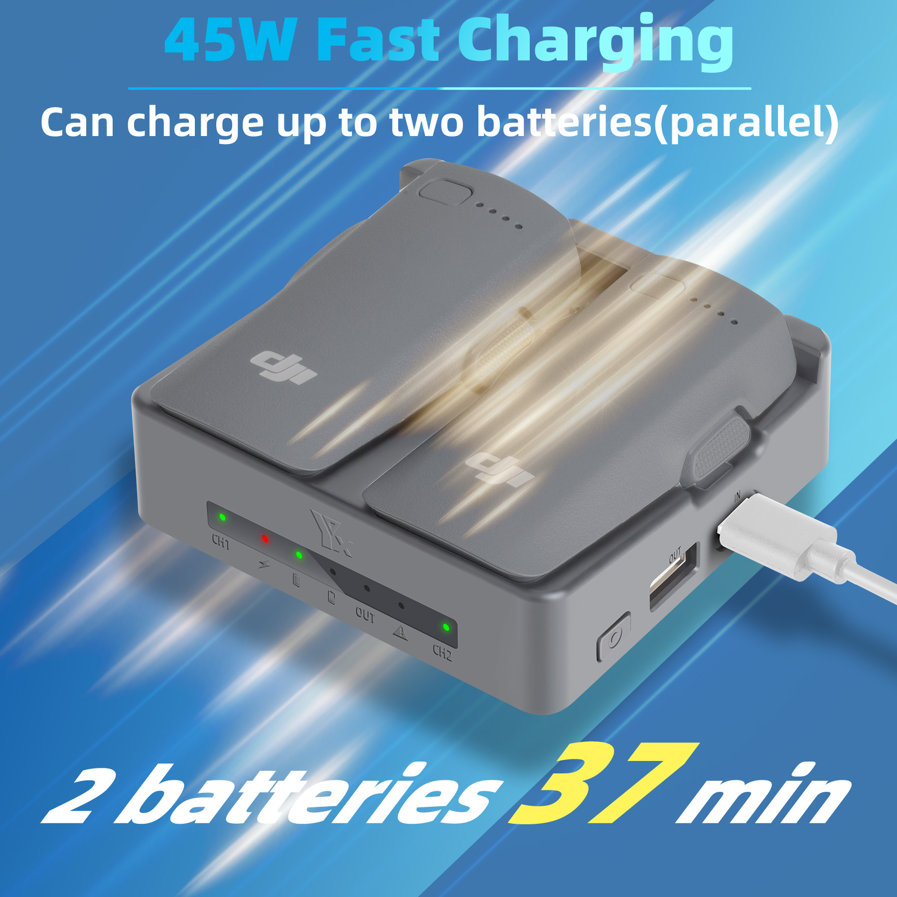 Hub Pengisi Daya Baterai Drone - Drone Battery Balance Charger ulasan dan harga