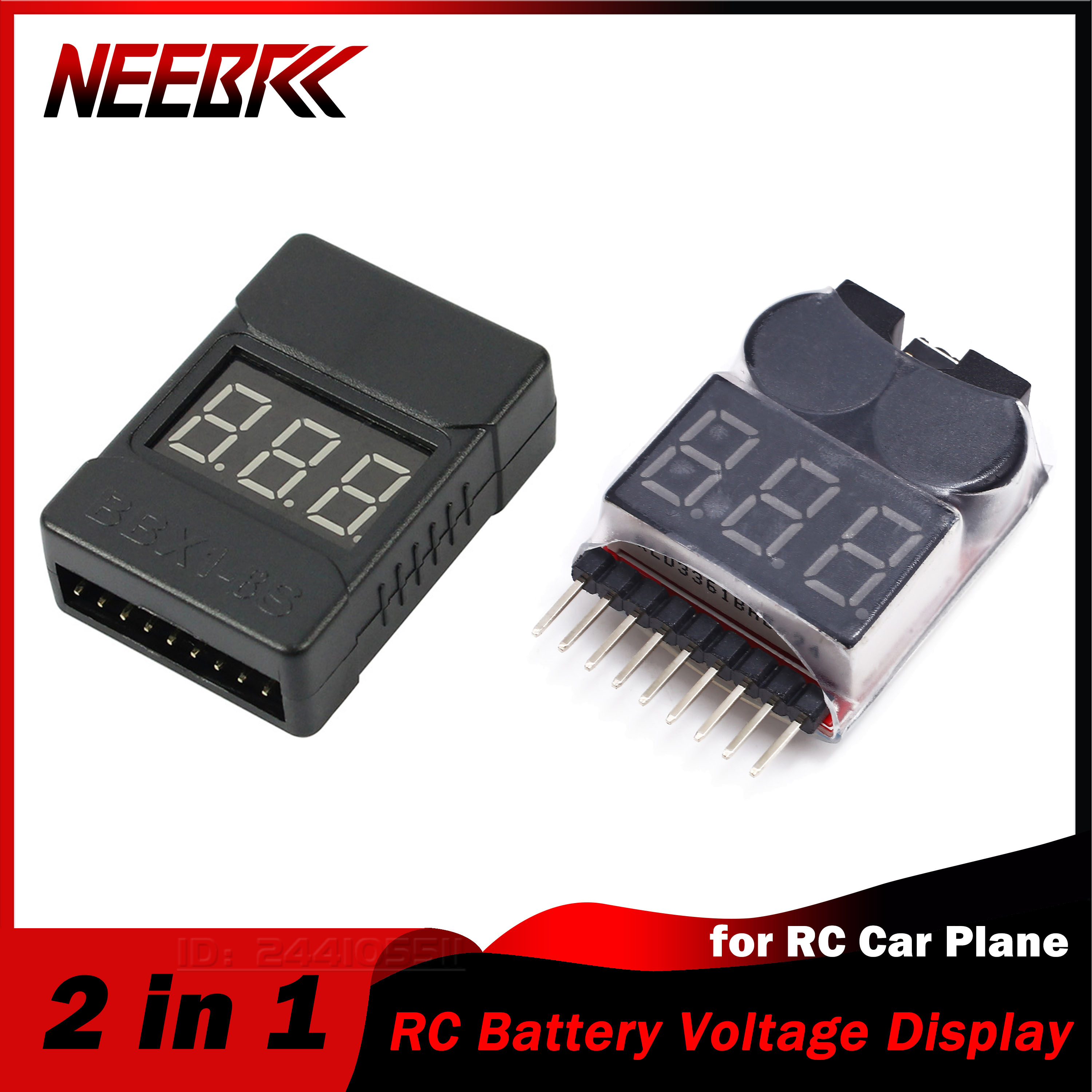 BX100 1-8S 2 In 1 Tampilan Day - Drone Battery Voltage Checker ulasan dan harga