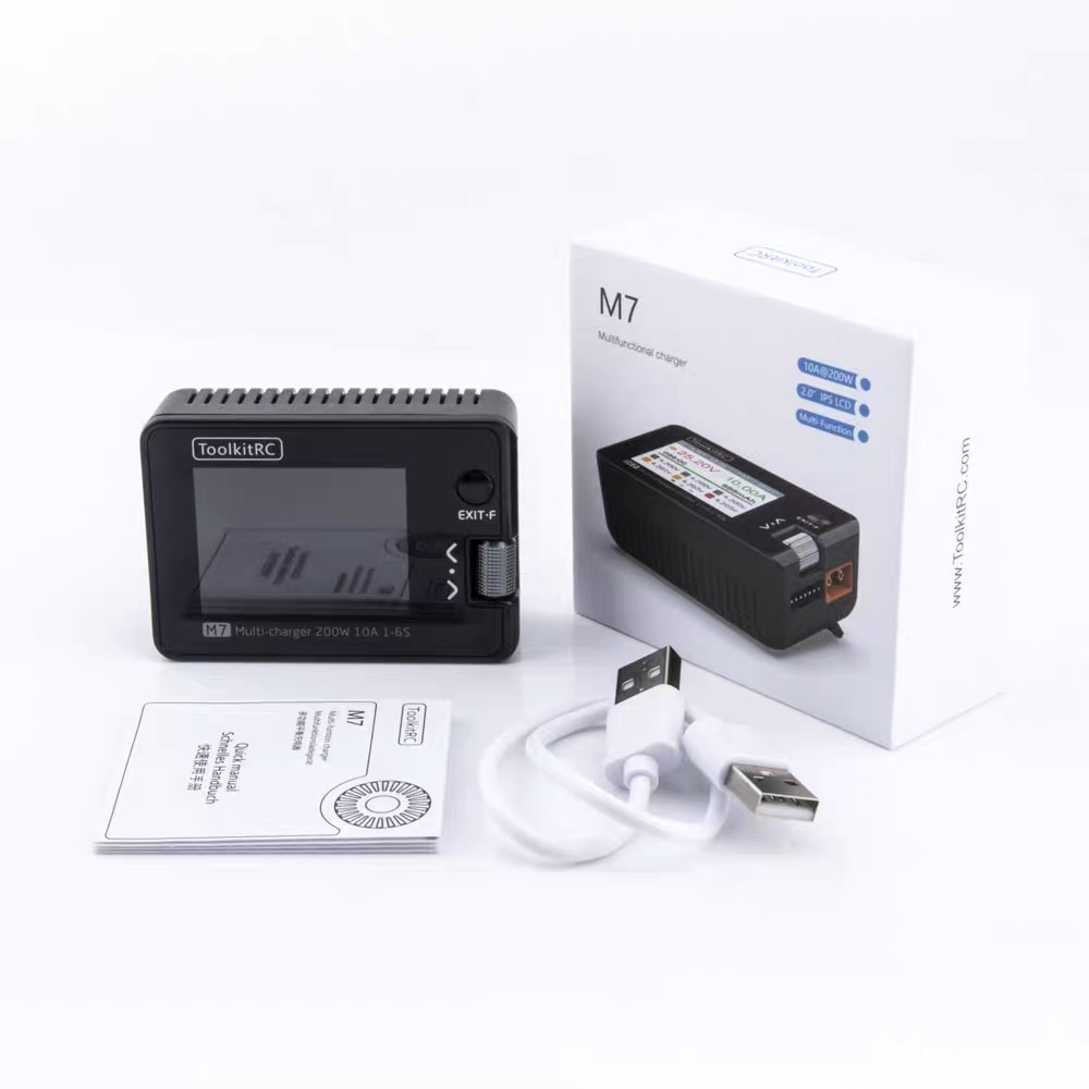 Untuk ToolkitRC M7 200W 10A Pe - Drone Battery Voltage Checker ulasan dan harga