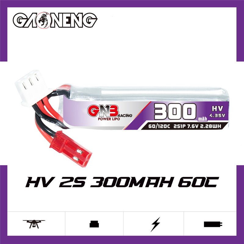 GAONENG GNB 2S 7.6V 300mAh 60C - Drone Battery Connector ulasan dan harga